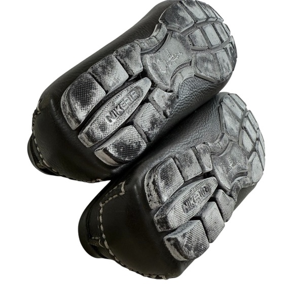 Cole Haan Nike Air Penny Black Loafers Size 9 Wide Black Leather Slip On Shoes - Picture 11 of 13